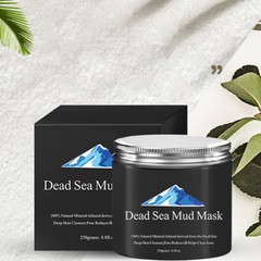 US 2Pc Dead Sea Mud Mask Deep Skin Cleanser Facial Black Purifying 250G 8.8 oz