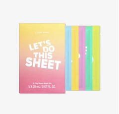 I Dew Care Let’s Do This Sheet 5-Day Sheet Mask Set Face/Neck 0.67oz