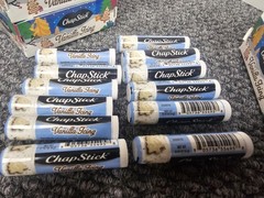 72 Tubes Sealed New Chapstick VANILLA ICING Lip Balm .15 Oz SIX BOXES of 12