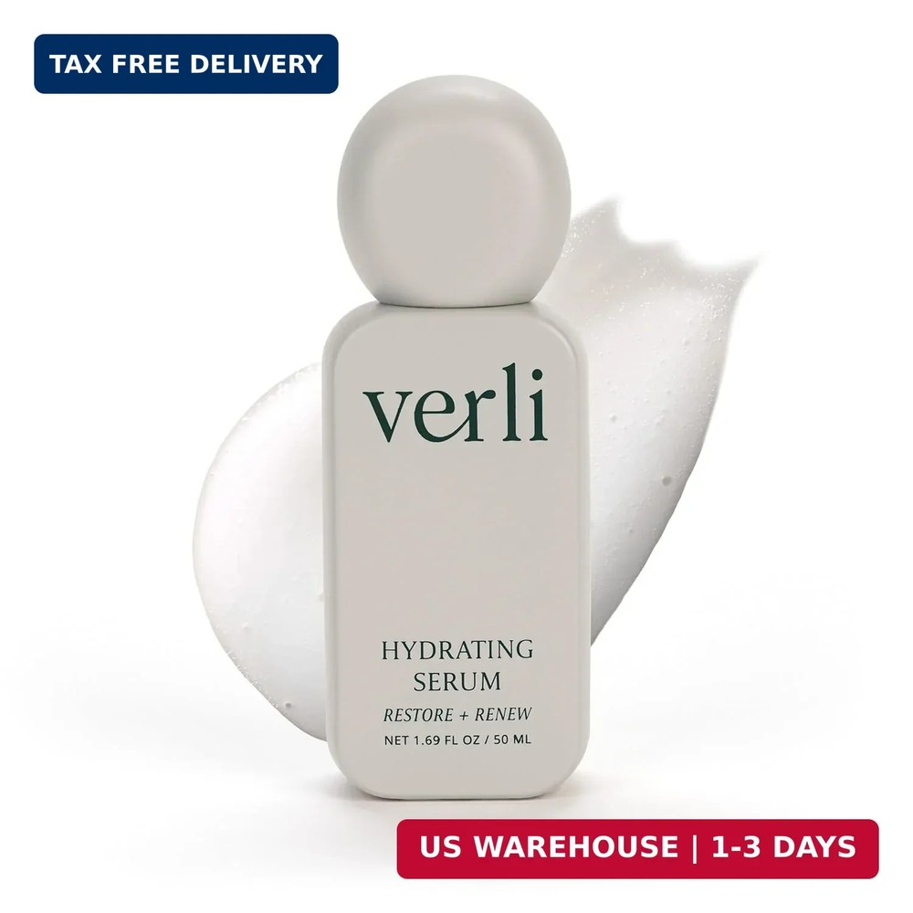 Verli Hydrating Face Serum with Snow Mushroom & Beta-Glucan | Moisturizing Botan