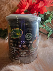 VEET Gold coffee coconut face and scrub. Super effective scrub