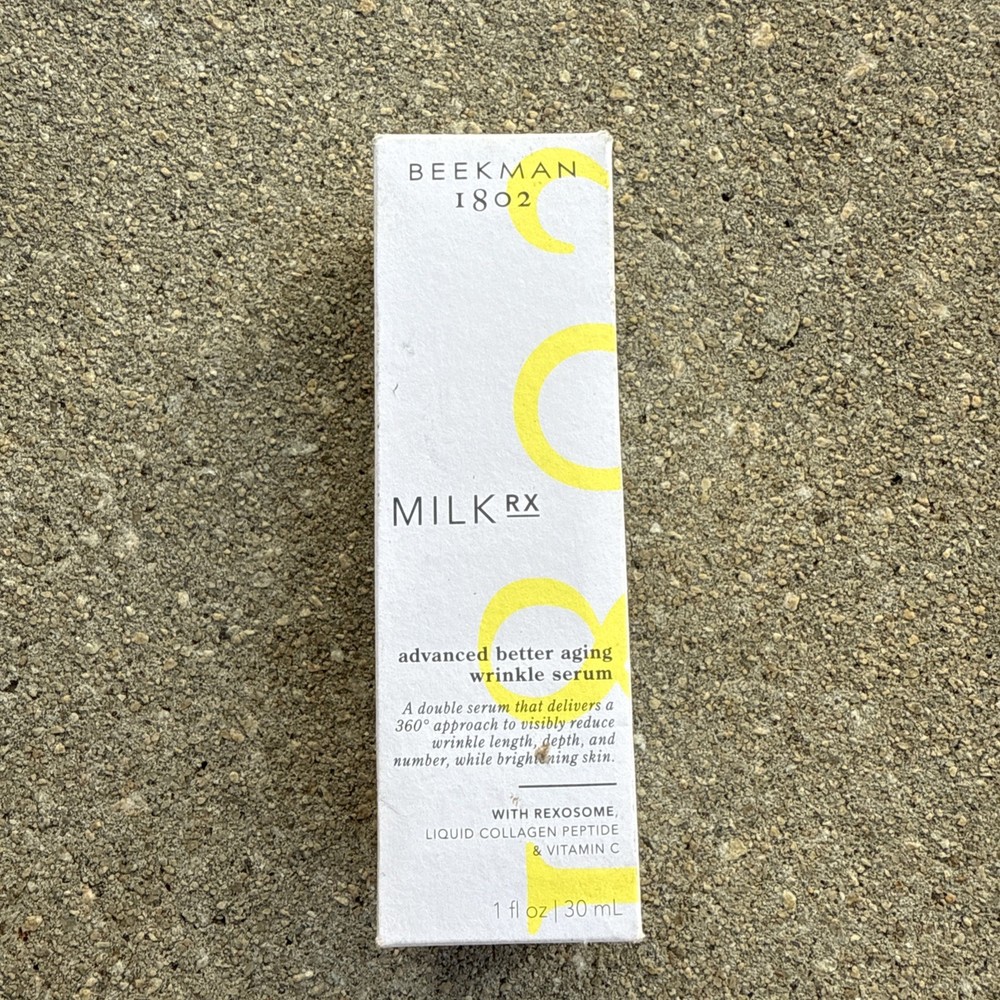 Beekman 1802 Milk RX Advanced Better Aging Wrinkle Serum 1 fl. oz. NEW IN BOX