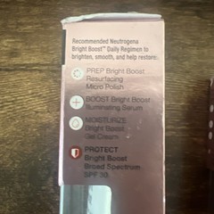 2 Neutrogena Bright Boost Moisturizer with Sunscreen SPF 30 – 1 oz Each