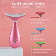 VRAIKO Lily Neck Face Massager, Sculpting Tool, No Stand, Spicy Pink