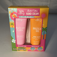 Spa Luxury Limited Edition Brazilian Flora Hand Cream Set 2×1.4 fl oz Mini