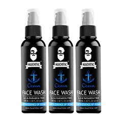 MUUCHSTAC Ocean Face Wash 300ml / 10.14 fl oz Men Anti Acne Cleanser