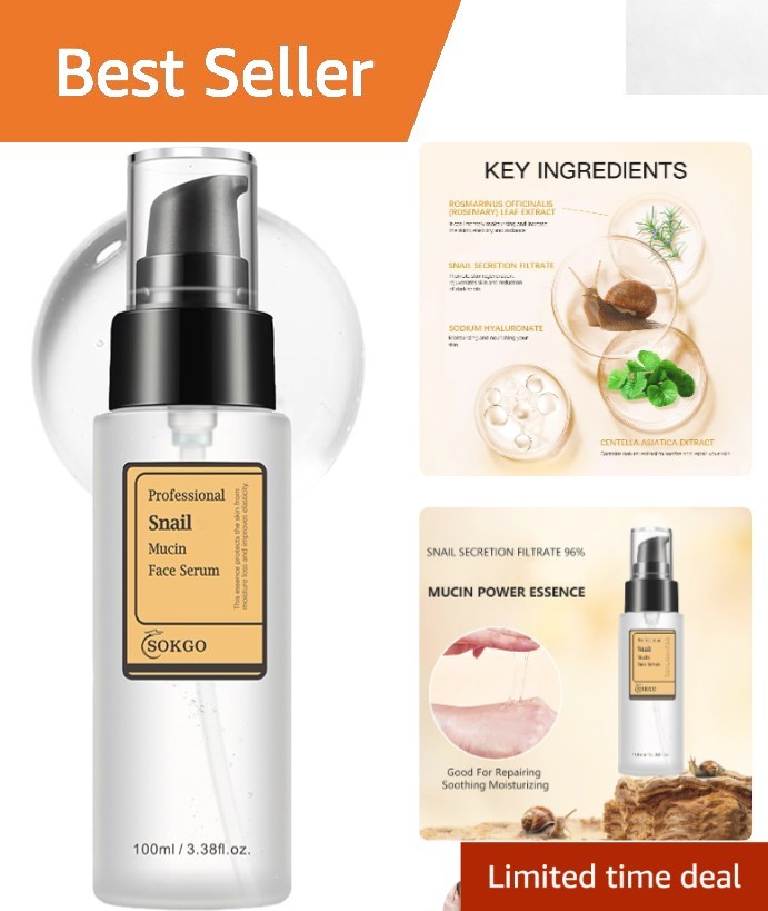 Rejuvenating Snail Mucin Serum – Hydrate & Revitalize Skin with Collagen Boost