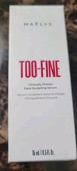 New, Maelys TOO-FINE Clinically Proven Face Sculpting Serum 15 mL. / 0.5 Fl. Oz.