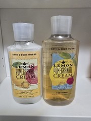Bath & Body Works LEMON POMEGRANATE CREAM Daily Nourishing Body Lotion 8oz NEW