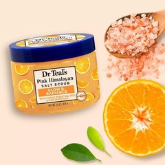 Dr Teal�s Pink Himalayan Salt Body Scrub Glow Radiance Citrus 454g