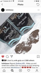 Kafebeau Kona Coffee And Sea Salt Scrub Also Available In Coconut And Lavender!