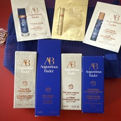 Augustinus Bader Travel Set Serum Cream Elixir Bag Luxury Skincare Sample 8 Item
