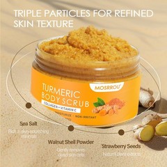 Turmeric Body Scrub Vitamin C Exfoliating Body Scrub With Collagen And Coconu…