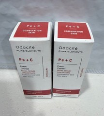 2 Pack Odacite Pure Elements Pe+C Peach Cypress Serum 5ml Each Combination Skin