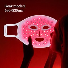 LED Facial Light Therapy Mask – Silicone Face Mask with 630nm & 830nm Light