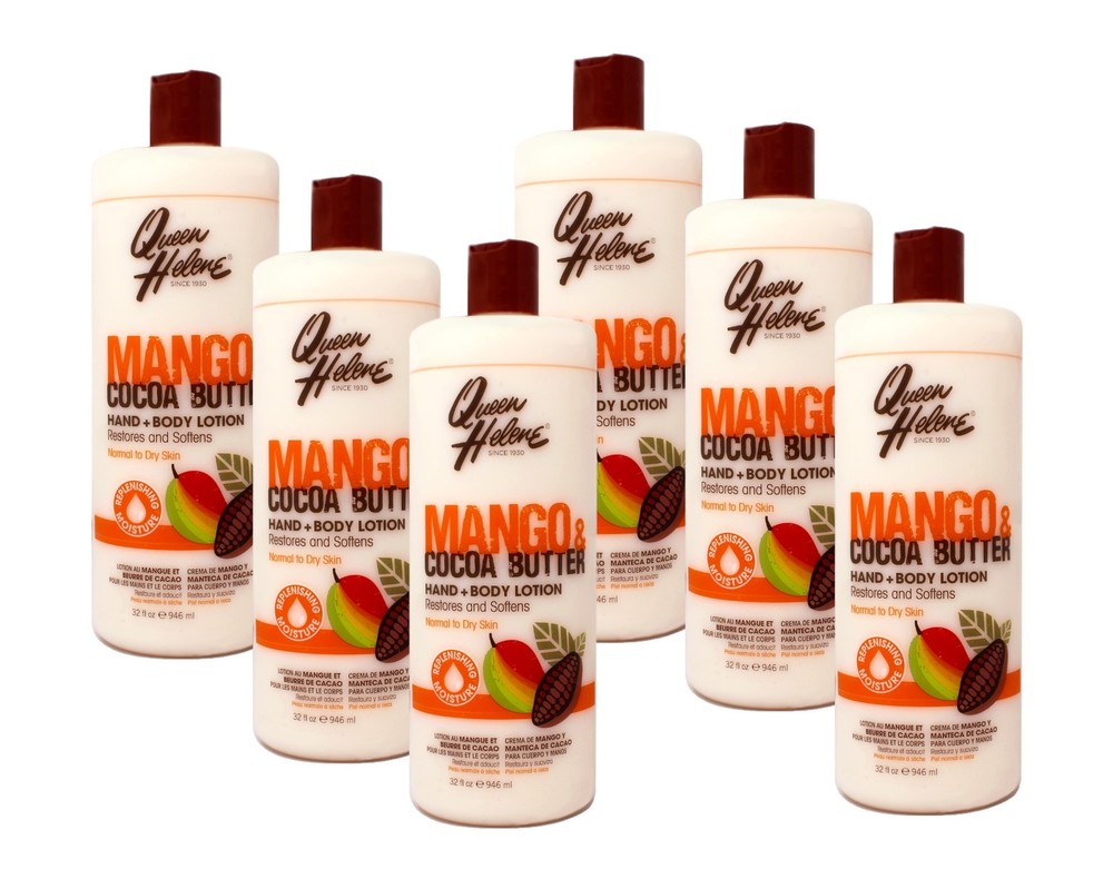 Queen Helene Mango Cocoa Butter Hand Body Lotion 32 oz 6 Pack