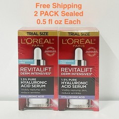 L&rsquo;Oréal Paris Revitalift Derm Intensives 1.5 Pure Hyaluronic Acid Serum 0.5oz X2