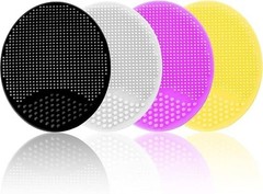 4 Pack Silicone Facial Cleansing Brush Face Scrubber Exfoliator Blackhead Pad