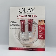 Olay Advanced Anti-Aging Eye Cream 15ml 0.5 fl oz Anti-Wrinkle 2 Pack Open Box