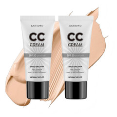 2 Pack CC Cream SPF 50 Color Correcting Moisturizing 1.69 Fl Oz Each ~ Exp 11/28