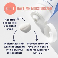 Oil Control Moisturizer, 17% Zinc Oxide, SPF 30, 1.7 oz | Daily Moisturizer w…