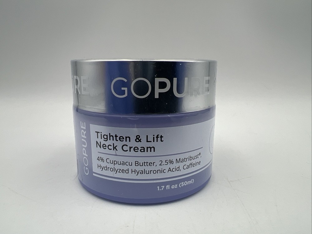Go Pure Tighten & Lift Neck Firming Cream 1.7 Oz 50ml Exp. 09/2028 SEALED & NEW