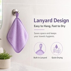 Multicolor Reusable Microfiber Face Cloths for Women and Travel