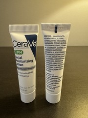 Cerave Pm Facial Moisturizing Lotion 5 g .17 oz Travel Size NEW x2