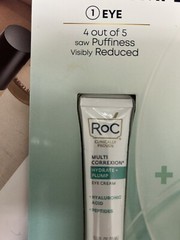 RoC MULTI CORREXION Hydrate + Plump Eye Cream Peptides Hyaluronic Acid 0.5 oz