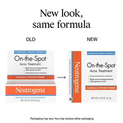 (2 pack) Neutrogena On-The-Spot Acne Spot Treatment. Benzoyl Peroxide 10% cream