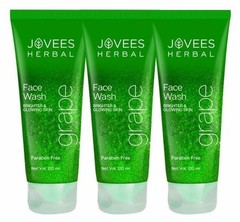 3x Jovees Herbal Grape Face Wash 120ml Reduces Uneven Skin Tone & Fine Lines