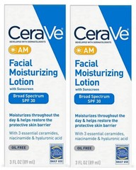 2 pack – CeraVe AM Facial Moisturizing Lotion with Sunscreen SPF 30 3 oz