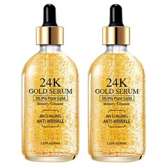 24K Gold Serum for Face, 2Pack Skin Tone Even Anti Aging Moisturizer with Vitami