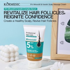 2 pcs Kormesic 5% Hair Growth Scalp Massage Cream Professional Hair Care100g