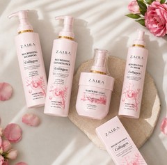 ZAIBA Collagen Hair Care 5 Piece Set Sulfate Free Repair 💗