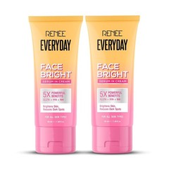 RENEE Everyday Face Bright Serum In Cream Niacinamide Glutathione 50ml pack of 2