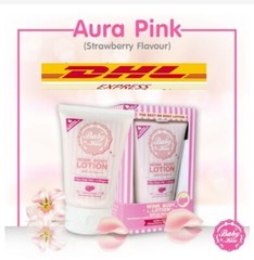 Baby Kiss WINK BODY LOTION – AURA PINK SPF 30 PA Whitening Pore Tightening 150g