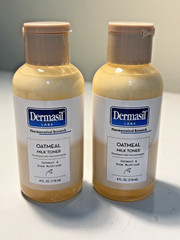 2 Dermasil Labs Oatmeal Milk Face Toner w/ Snow Mushroom set, 4 fl oz (118 ml)