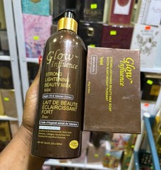 Glow Influence Beauty Milk and soap ready for shipping 2 In 1 Set