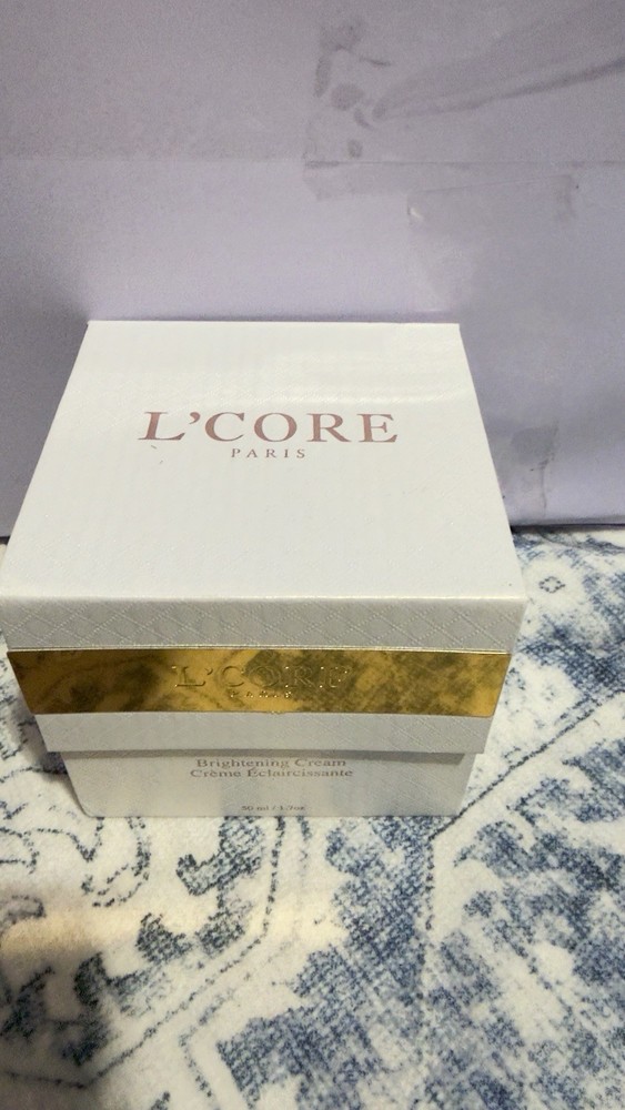 L’CORE Paris Brightening Cream 1.7 oz / 50 mL New in Box Luxury Skincare