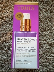 TRULY Glazed Donut After Shave Oil 6.4 fl oz 189 ml Jumbo Size Skincare Bodycare