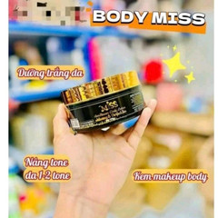 Miss Thai Thailand Body Cream Whitening, Makeup, Sunscreen 170g x 4 (EXP 2028)