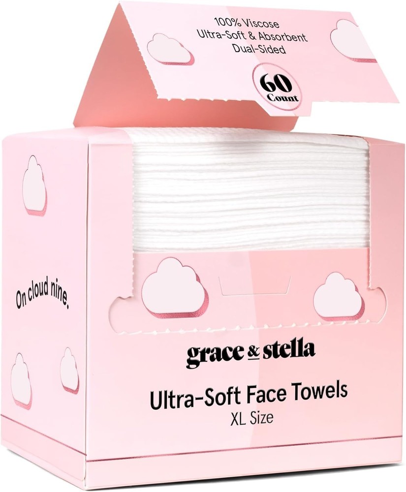Face Towels Disposable Travel Essentials Ultra-Soft & Absorbent Face Wipes
