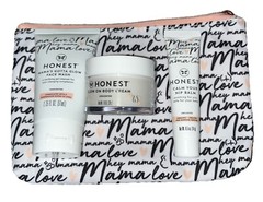 Honest New Mama Care Essentials Gift Bag Set Body Cream, Lip Balm & Face Wash
