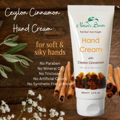Nature&rsquo;s Secrets Ceylon Cinnamon Hand Cream – Best Herbal Skincare Moisturizer