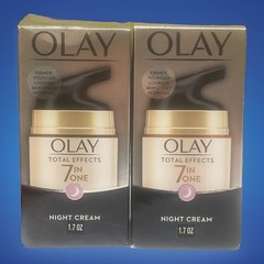 Olay Total Effects 7-in-1 Night Firming Skin Cream Anti-Aging 1.7 Oz Ea. 2 Boxes