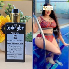 Golden Glow ACTIVE WHITE + GLUTA Body Milk 500ml Lotion Intensive Extra Whitenin