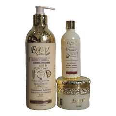Original 3 in 1 Easy Glow Gold Glutathione Body Lotion, Serum 80mls, Face Cream