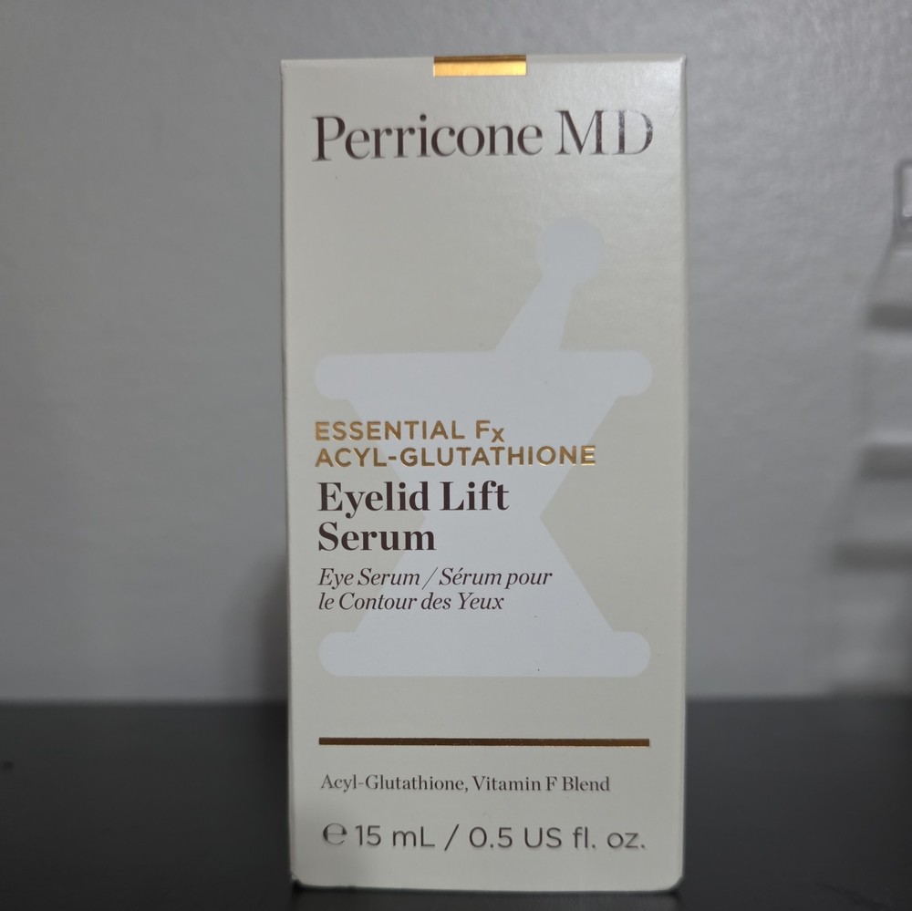 Perricone MD Essential Fx Acyl-Glutathione Eyelid Lift Serum .5oz, NIB Seales
