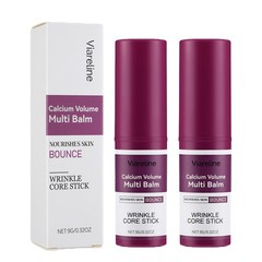 2 Pack Calcium Volume Multi Balm, Wrinkle Core Stick, Hydrating Firm, Anti-aging
